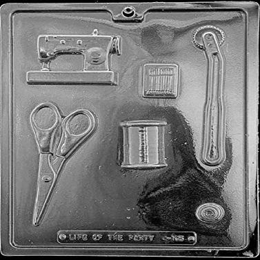 SEWING KIT PIECES MOLD (Best) candy chocolate soap MOLD machine thred thimble scissors