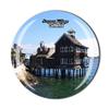 3D Seaport Village San Diego USA Fridge Magnet Souvenir Crystal Glass Magnet Travel Souvenir Collection Gift Home Kitchen Decoration view 1