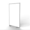 Ghent Partition Room Divider Privacy Screen, Magnetic Porcelain White Board, Double Sided with Aluminum Frame and Full Panel Infill, 72"H x 48"W, Made in USA (MP7248-20) view 1