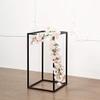 2 pcs 16-Inch Tall Black Matte Metal Geometric Rectangular Stands Flower Vase Holders Wedding Party Home Centerpieces view 3