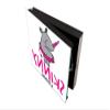 Concept Crystal Decorative Key Storage Cabinet with Glass White Board K07 Rhino Drawing view 3