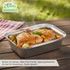 EcoQuality [500 Pack] 1LB Oblong Take Out Foil Baking Pans with Dome Lids - 705 Aluminum Pan for Baking, Roasting, Potluck, Reheating, Catering, Party, BBQ, Baking view 4