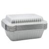 [200 Pack] 1.5LB Oblong Take Out Foil Baking Pans with Dome Lids Deep - 747 Aluminum Pan for Baking, Roasting, Potluck, Reheating, Catering, Party, BBQ, Baking by EcoQuality view 2