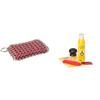 Lodge ACM10R41 Scrubbing pad, One, Red & Seasoned Cast Iron Care Kit view 1
