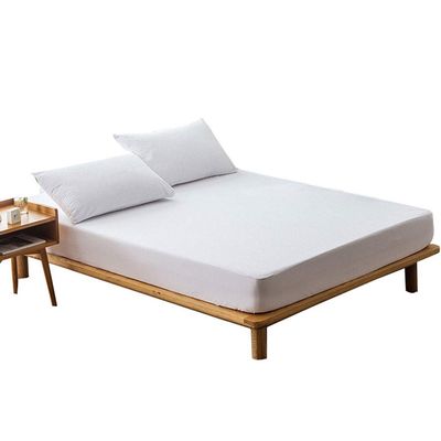 MZP 100% Waterproof Mattress Protector Breathable Noiseless Mattress CoverPerfect for Twin Single Beds, Kids BedsDeep Pocket Up to 7.87''/20cm (Color : White, Size : 150190)