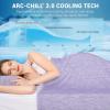 Elegear Revolutionary Cooling Blanket Throw Absorbs Heat to Keep Body Cool for Night Sweats, Arc-Chill 3.0 Cool Fiber Q-Max>0.5 for Hot Sleepers, Lightweight Summer Cold Blankets for Sleeping, Purple view 2