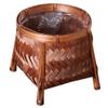 Cabilock Handmade Bamboo Flowerpot Decorative Rattan Basket for Home Small Storage Basket view 1