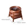 Cabilock Handmade Bamboo Flowerpot Decorative Rattan Basket for Home Small Storage Basket view 2