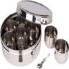 Stainless Steel 7 Spice Container Masala Box for Kitchen air Tight and Dishwasher Safe 500 ml view 1