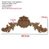DUO ER Flower Wood Carving Appliques Furniture Cabinet Unpainted Wooden Mouldings Decal Decorative Figurine Home Decoration Decor view 2