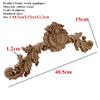 DUO ER Flower Wood Carving Appliques Furniture Cabinet Unpainted Wooden Mouldings Decal Decorative Figurine Home Decoration Decor view 3