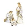 Roman 7pc Gold Rope Accented Nativity Set 8.5" H, Christmas Decor, Religious Gifts, view 3