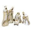 Roman 7pc Gold Rope Accented Nativity Set 8.5" H, Christmas Decor, Religious Gifts, view 4