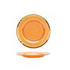 2pcs Glass Dinner Plates European Style Retro Phnom Penh Kitchen Tableware Fruit Dessert Cake Snack Steak Serving Plate (Color : Orange, Size : Large) view 1