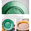 2pcs Glass Dinner Plates European Style Retro Phnom Penh Kitchen Tableware Fruit Dessert Cake Snack Steak Serving Plate (Color : Orange, Size : Large) view 3