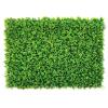 QIAOH Artificial Green Boxwood 24PCS, Faux Hedge Panels Flower Wall Mat Greenery Privacy Grass Backdrop for Party and Home Indoor and Outdoor Decorative view 1