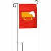 JumpingLight 12x18 12"x18" Beer Mug Drinking Red Sleeved with Garden Stand Flag - Quality Flags view 1