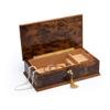 Amazing 18 Note Burl-Elm Grand Italian Arabesque Wood Inlay Musical Jewelry Box - Many Songs to Choose - Somewhere Out There (an American Tale) view 2