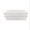 Continental Plastics Fish Tubs/Food Storage Bins 25lb and 10lb with lids 11.5 x 15.5", Pack of 10 Combos, (5 deep bases and 5 shallow bases), White view 1