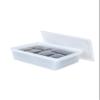 Continental Plastics Fish Tubs/Food Storage Bins 25lb and 10lb with lids 11.5 x 15.5", Pack of 10 Combos, (5 deep bases and 5 shallow bases), White view 3
