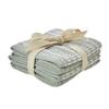 SKL Home Longborough 100% Turkish Cotton Premium 4-Piece Washcloth Set, 520 GSM, Soft & Absorbent Jacquard, Sage view 1
