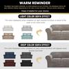 PrinceDeco Couch Cover Velvet Plush Sofa Covers for 2 Cushion Couch Width Up to 90 Inch Washable Furniture Protector Pet Friendly No Slip Sofa Slipcover(Medium-Large,Taupe) view 2