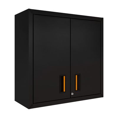 itbe for Home Ready-to-Assemble Wall Steel Cabinet with Two Doors (Black)