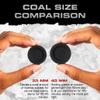 Instant Light Coals Incense Coal Disks Coal Tablets Charcoal Disks 100 Coals 33 mm Quick Light Briquettes Slow Burn/Low Smoke view 4