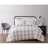 TRULY SOFT Everyday Buffalo Plaid Khaki Polyester 3-Piece King Quilt Set, Plaid Themed, for Men and Women, Oeko-TEX Certified Confidence view 1
