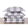 TRULY SOFT Everyday Buffalo Plaid Gray Polyester 3-Piece King Duvet Set, Plaid Themed, for Men and Women, Oeko-TEX Certified Confidence view 2