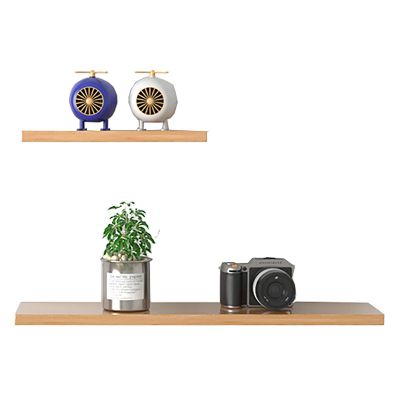 2 Set Solid Wood Wall Shelves Easy to Install Wall Mounted Floating Shelves Load Capacity 8 Kg Wall Mounted Shelf for Bathroom, Bedroom, Living Room,30/60cm