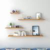 2 Set Solid Wood Wall Shelves Easy to Install Wall Mounted Floating Shelves Load Capacity 8 Kg Wall Mounted Shelf for Bathroom, Bedroom, Living Room,30/60cm view 3