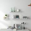 2 Set Solid Wood Wall Shelves Easy to Install Wall Mounted Floating Shelves Load Capacity 8 Kg Wall Mounted Shelf for Bathroom, Bedroom, Living Room,30/60cm view 4