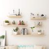 30/40/50cm Floating Shelves Wall Mounted,Rustic Wood Wall Storage Shelves,Fashion Decorative Wall Shelf,for Bathroom, Bedroom, Living Room,Kitchen, Office,Load Capacity 8kg view 4