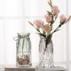 Flower Arrangement Glass Vase, Hotel Bar Home Vase Hand Blown Crystal Vase Dried Flowers Hydroponics Vase 28CM/24CM Heavy Vase Rose vases (Color : Green, Size : 12.512.528CM) view 3