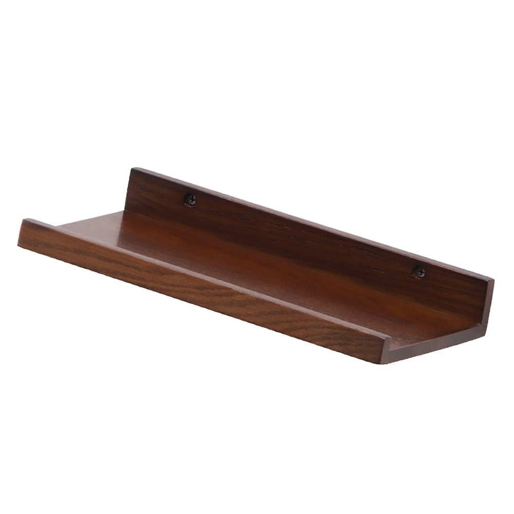 30/60cm Solid Wood Wall Shelves,Home Decor Floating Shelve for Wall,Easy to Install Floating Shelves U-Shaped,for Bedroom, Living Room,Kitchen,Load Capacity 35kg