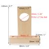 Coshar Wood Rod Holder, Ceiling Mount Closet Pole Socket Pipe Bracket Holder with Screws, 4 Pack, Fit 1.2inch/30mm Diameter Pole view 2