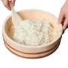 AIZYR Bamboo Sushi Rice Bowl Japanese Wooden Hangiri Sushi Oke Rice Mixing Tub for Sushi Restaurant Home Kitchen,42x10cm view 1