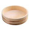 AIZYR 11 Sizes Hangiri Sushi Oke Rice Mixing Tub with Copper Banding, Wooden Rice Serving Bowl Sushi Accessory for Sushi Restaurant,42x10cm view 1