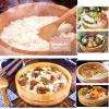 AIZYR 11 Sizes Hangiri Sushi Oke Rice Mixing Tub with Copper Banding, Wooden Rice Serving Bowl Sushi Accessory for Sushi Restaurant,42x10cm view 3