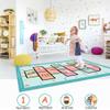 Hopscotch Rug 63x31, Hop and Count Game Rug with Colorful Alphabet and Animals Design Anti-Slip Kids Play Mat, Soft Floor Area Rug & Carpet Playroom Bedroom Living Room view 4
