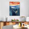 INVIN ART Framed Canvas Giclee Print Art Despair, 1892 by Edvard Munch Wall Art Living Room Home Office Decorations(Wood Color Slim Frame,20"x28") view 3