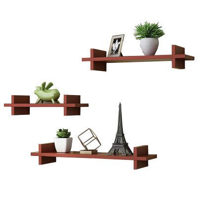 Wddwymll Set of 3 MDF Floating Shelves,30/40/50cm Modern Wall Shelves,Wall Decor Display Shelves,Load Capacity 15kg,for Bathroom, Bedroom, Living Room(8 Colors)