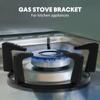 OSALADI Wok Stand Wok Cast Iron Gas Stove Rack with Five Foot Non-slip and time saving for Home Kitchen Gas Stove Cooktop Accessories (Black) view 3