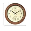 Brown Abs Plastic Frame,18 in Round Arabic Wall Clock,2041002956 view 2