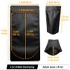 Chamigon 100 Pack Matte Black Mylar Stand Up Bags - 6.3x9.4 Inches Smell Proof Resealable Pouch Bag, Heat Sealable Foil Packaging Zipper Pouches for Food Storage view 3