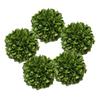 A&B Home Set of 5 Artificial Boxwood Balls Artificial Plants Indoor Outdoor Artificial Greenery Faux Green Moss Balls Topiary Ball Front Porch Decor Decorative Balls for Bowls Table Centerpiece 4" view 1