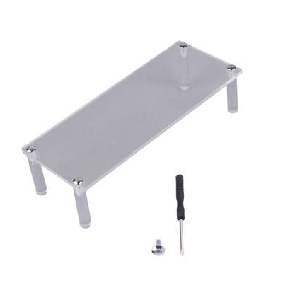VOSAREA Acrylic Display Stand for Doll Toy Car Models Single Layer Desktop Storage Organizer for Office Acrylic Storage Rack for Collectibles and Figurines