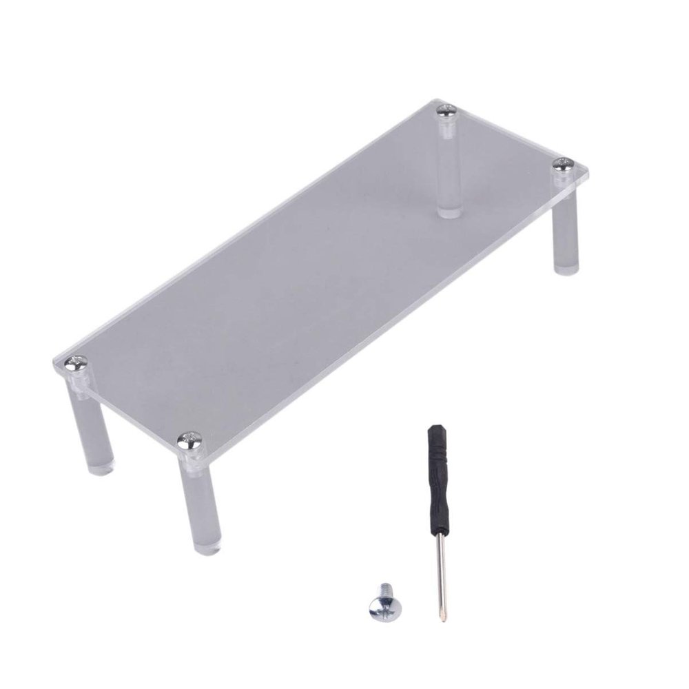 VOSAREA Acrylic Display Stand for Doll Toy Car Models Single Layer Desktop Storage Organizer for Office Acrylic Storage Rack for Collectibles and Figurines