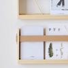 FIRADE Wall-Mounted Magazine Holder With PU Leather Strap,Wood Magazine rack,File Organizer For Entryway, Office,Living Room, Waiting Room, Kids room,2 Pack (17.3" x 3.5" x 10.6 ") view 2